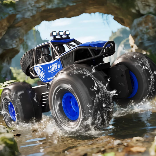 4DRC 1:14 Remote Control Cars , Waterproof 4WD off Road Truck Remote Control Car Metal ShellToys Gifts for Kids Adults Gift,blue