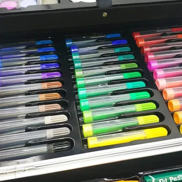 145Pcs Premium Unicorn Themed Kids Painting Kit Briefcase