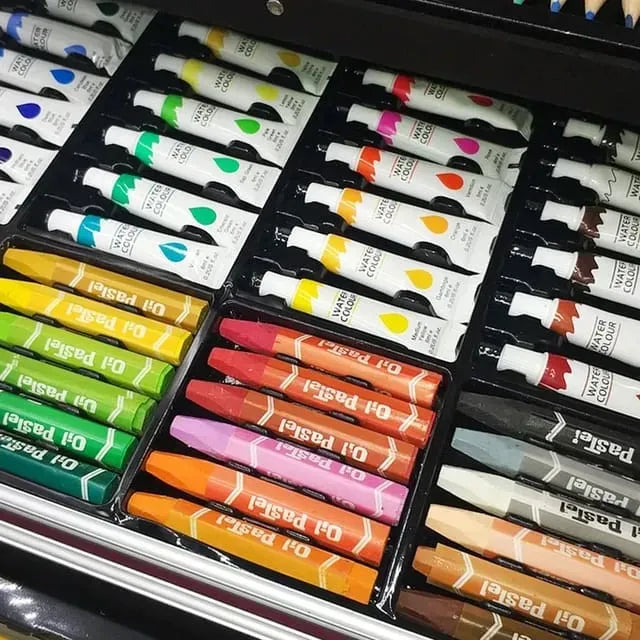 145Pcs Premium Unicorn Themed Kids Painting Kit Briefcase