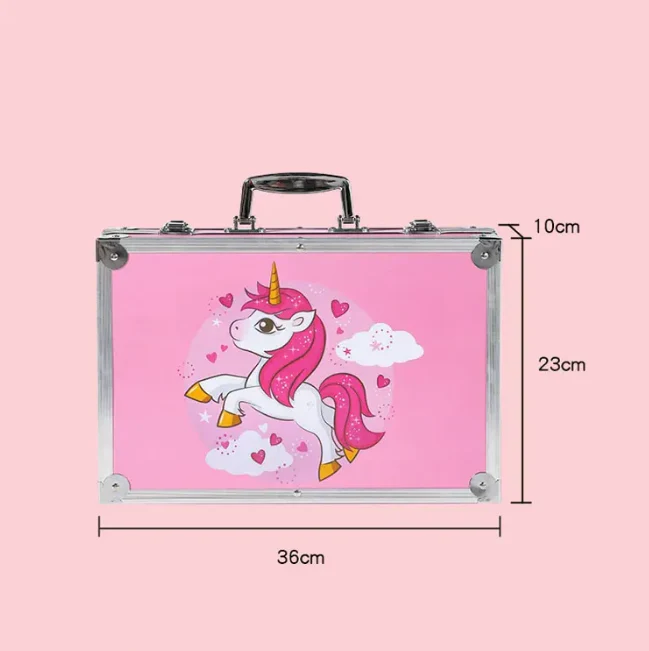 145Pcs Premium Unicorn Themed Kids Painting Kit Briefcase