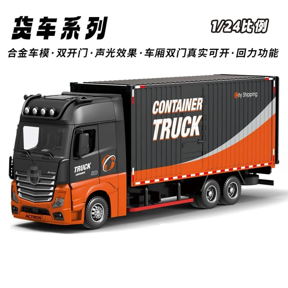 1:24 RC 2.4GHz Diecast Large Cargo Transport Truck