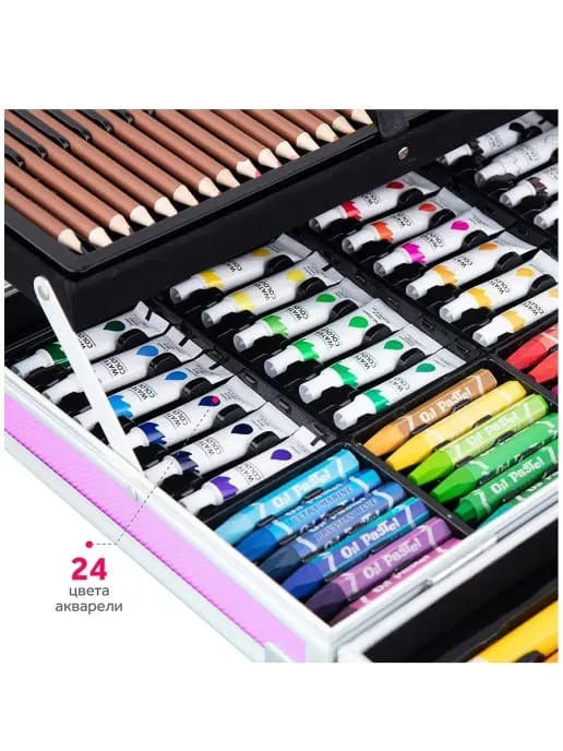 145Pcs Premium Unicorn Themed Kids Painting Kit Briefcase