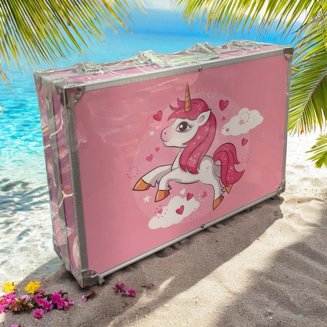 145Pcs Premium Unicorn Themed Kids Painting Kit Briefcase
