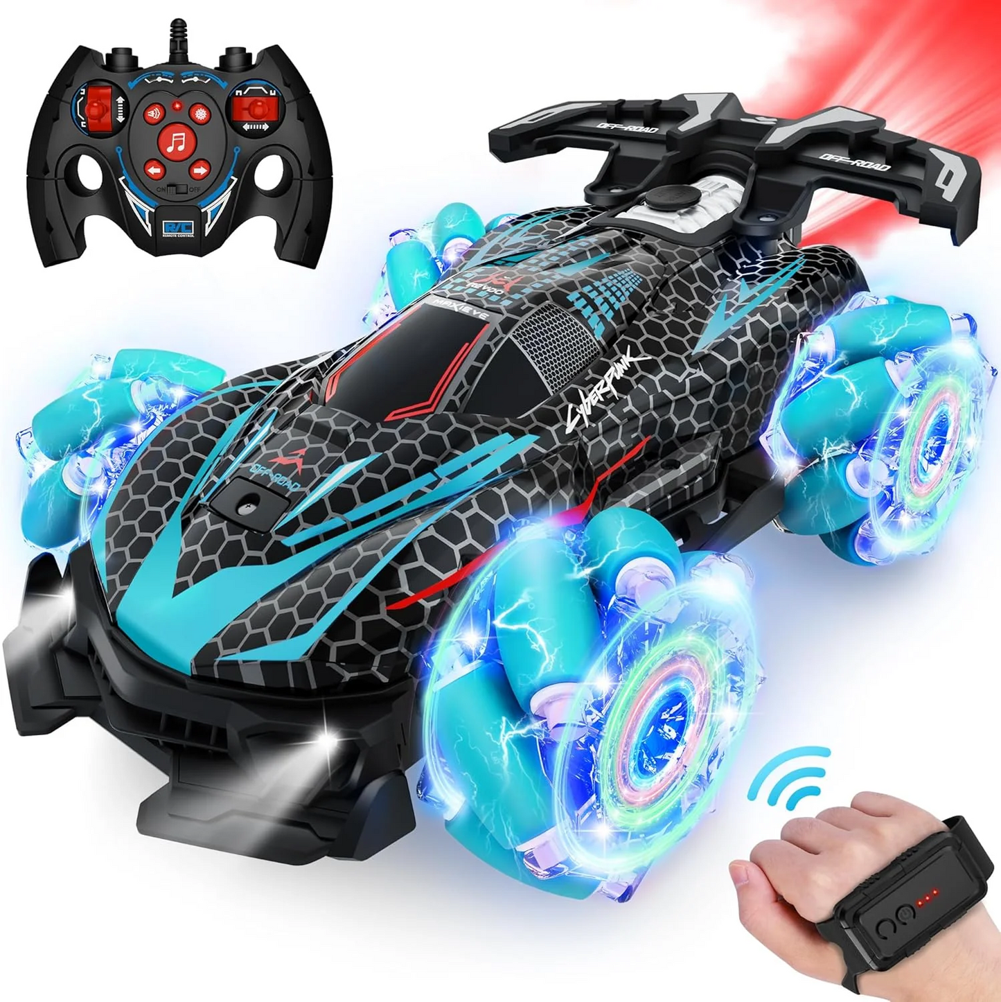 1:16 Remote & Watch Control Stunt Spray Car
