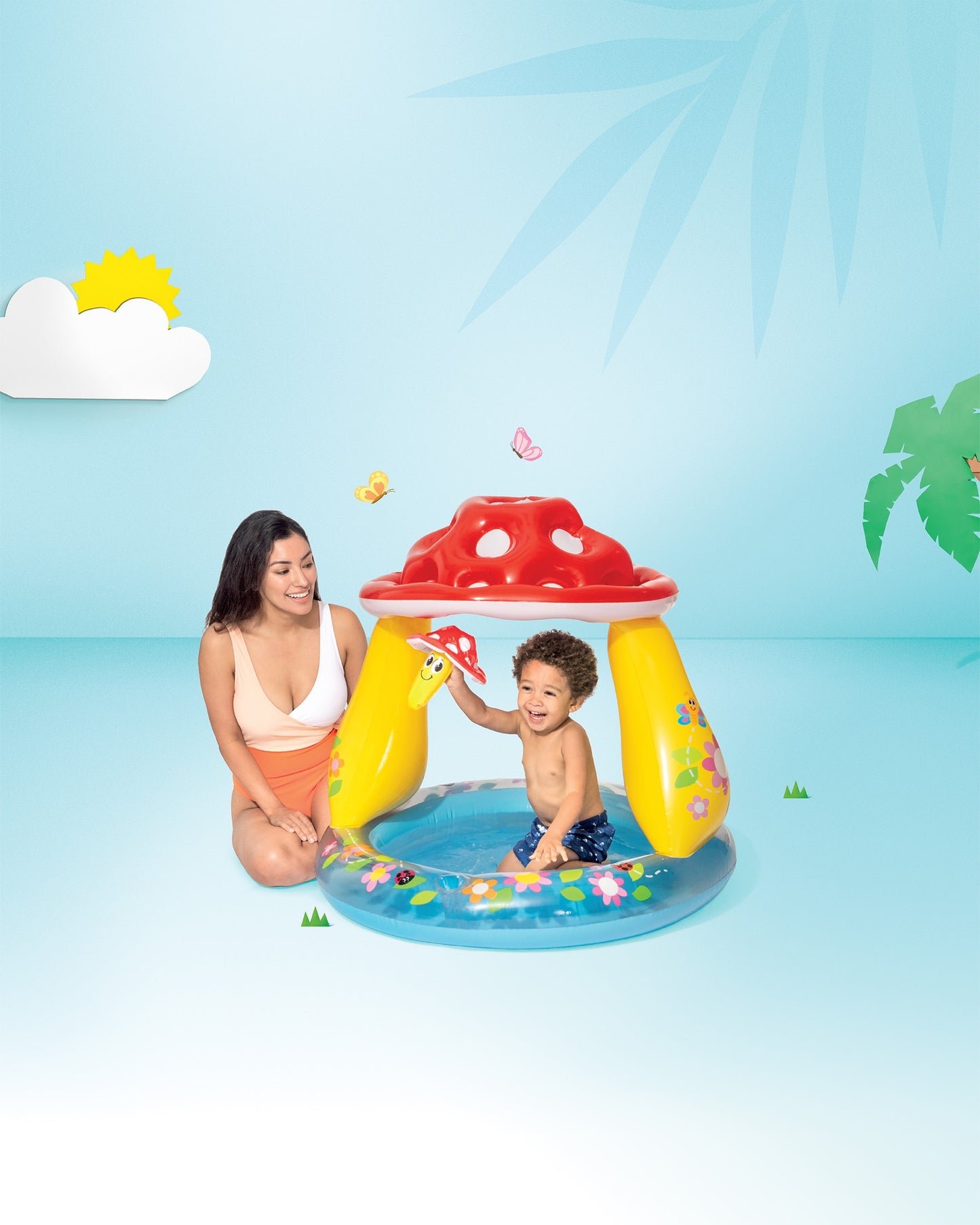 Mushroom Inflatable Kiddie Pool