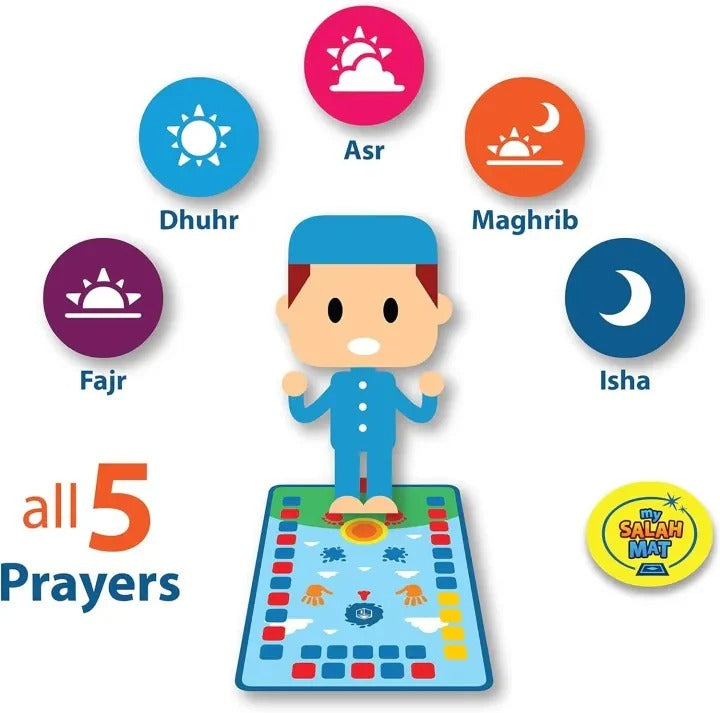 Imported Salah Mat For Kids - Educational Interactive Prayer Mat